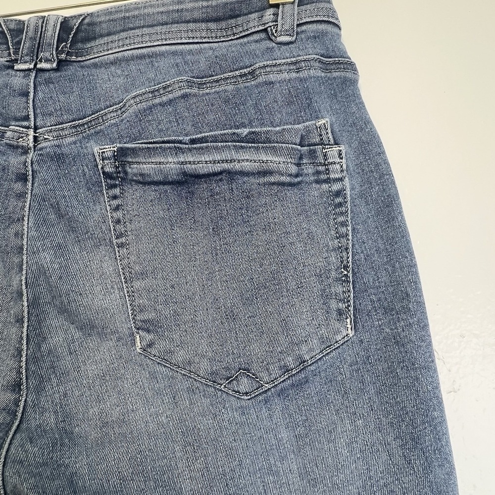 Democracy Jeans Womens 10 Blue "Ab"technology  Skinny Stretch‎ Distressed - Picture 7 of 13